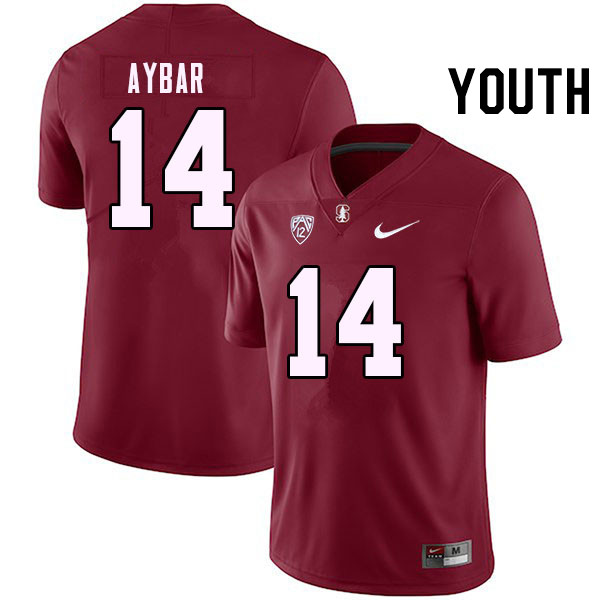 Youth #14 Wilfredo Aybar Stanford Cardinal College Football Jerseys Stitched Sale-Cardinal